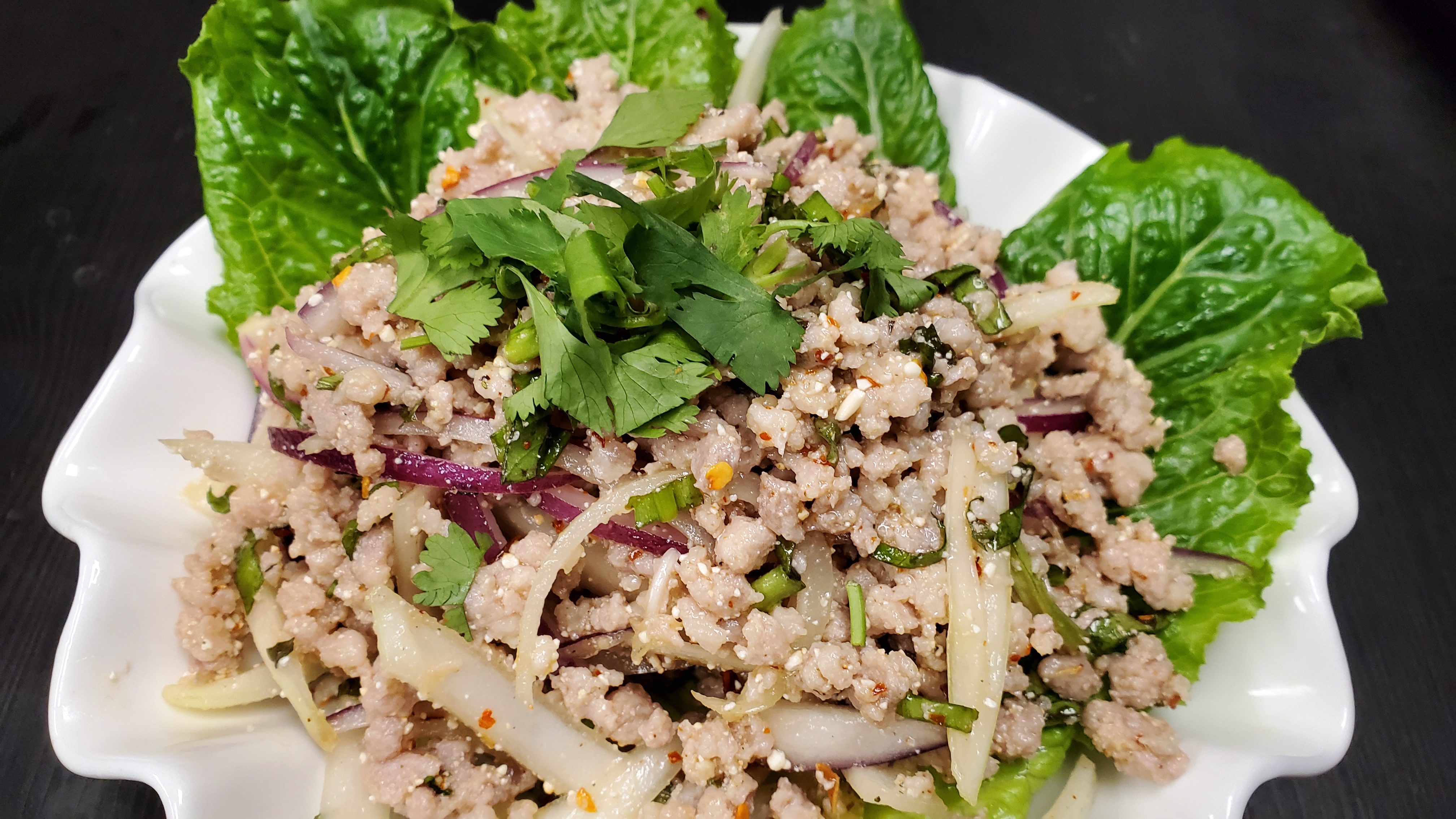 Order Larb (Ground Meat Salad) food online from Thai Paradise store, Severna Park on bringmethat.com
