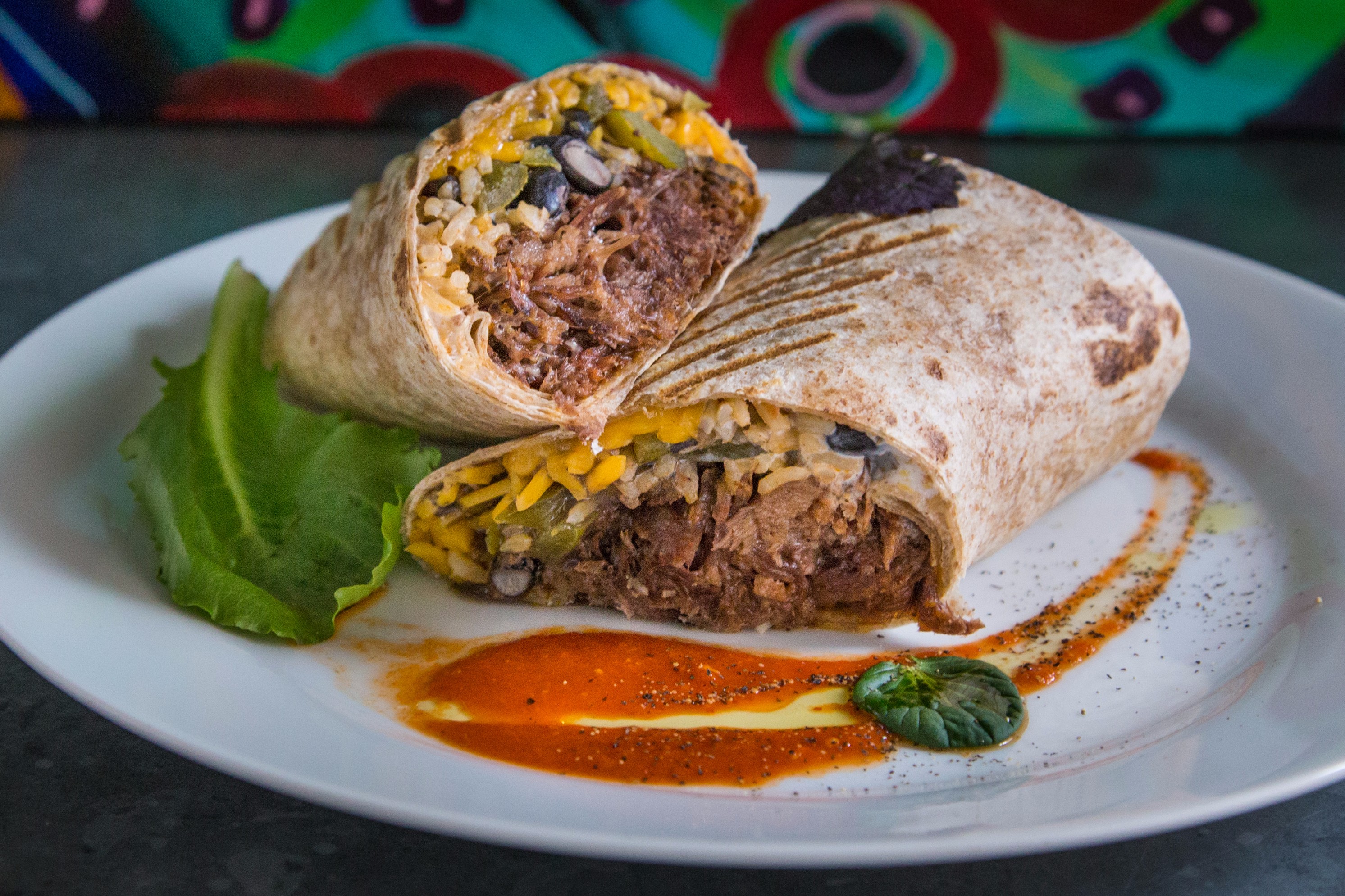 Order 3. Lean Beef Barbacoa Burrito food online from Al horno lean mexican kitchen catering store, New York on bringmethat.com