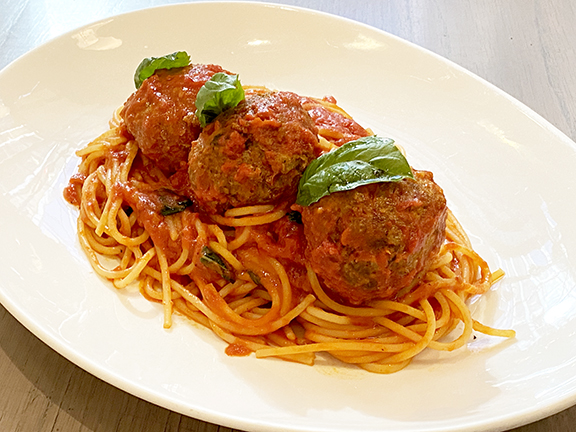 Order Spaghetti Meatballs(Neapolitan Style) food online from PizzArte store, New York on bringmethat.com