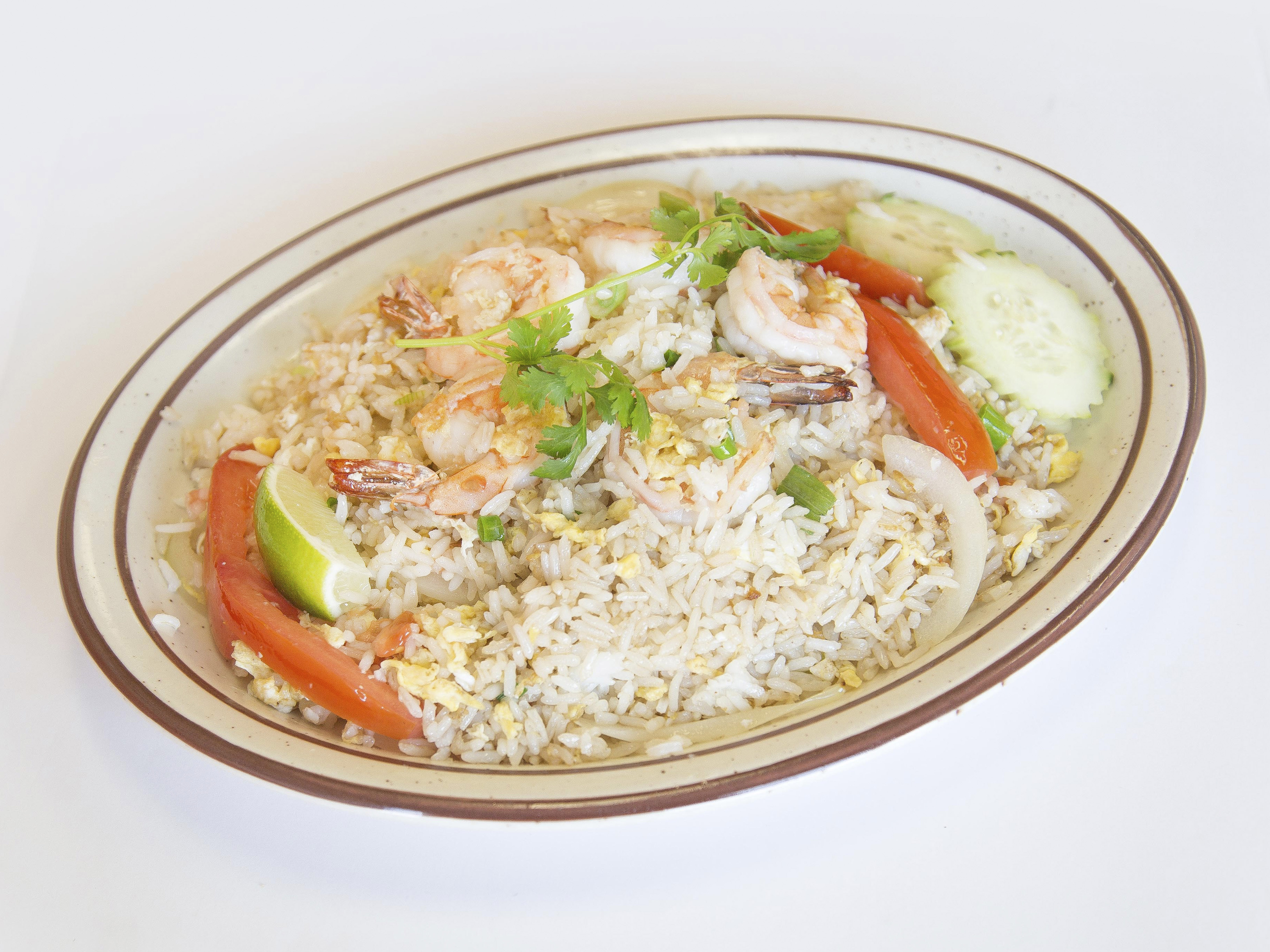 Order 45. Thai Fried Rice food online from Luck Thai Pj Cuisine store, Los Angeles on bringmethat.com