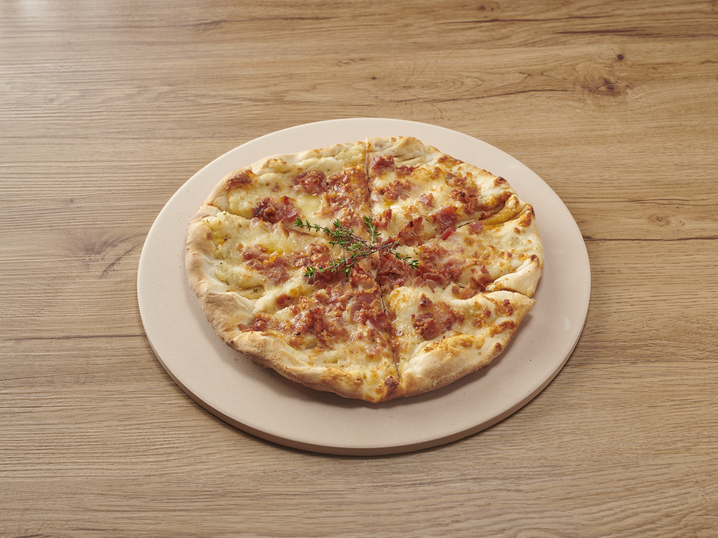 Order Mashed Potato and Bacon White Pizza food online from Dj Pizza store, Shelton on bringmethat.com
