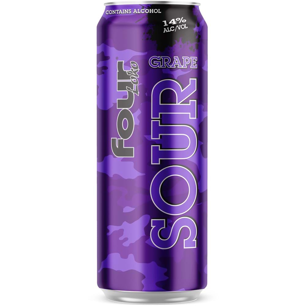 Order FOUR LOKO SOUR GRAPE 23.5 FL OZ. CAN food online from Quik Food Mart store, Avondale on bringmethat.com