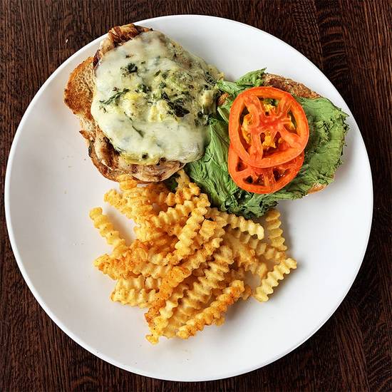 Order Spinach & Artichoke Chicken Sandwich food online from Granite City Food & Brewery store, Franklin on bringmethat.com