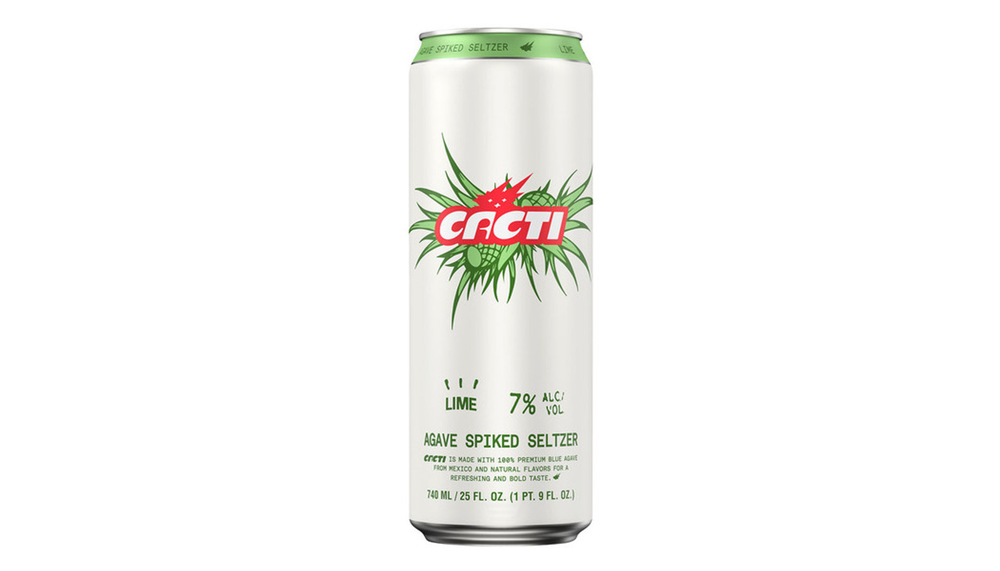 Order Cacti Lime Agave Spiked Seltzer 25oz Can food online from Newbury Wine & Spirits store, Newbury Park on bringmethat.com