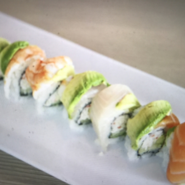 Order Rainbow Roll food online from What the fish sushi store, Los Angeles on bringmethat.com