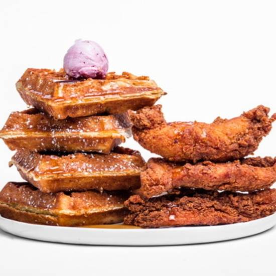 Order Classic Chicken & Waffles (Tenders, Full Waffle) (LA) food online from Sweet Chick store, Los Angeles on bringmethat.com
