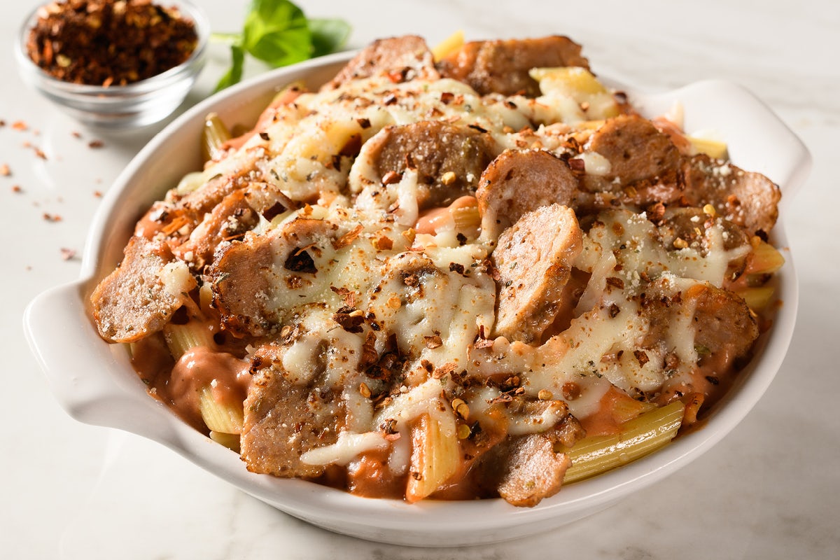 Order Spicy Baked Ziti with Sausage food online from Fazoli store, Lincoln on bringmethat.com