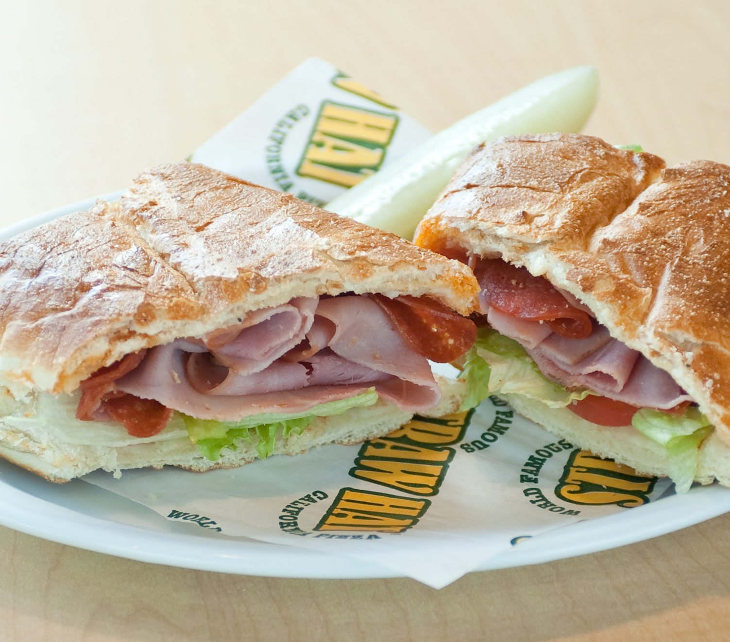 Order Italian Sub Sandwich food online from Straw Hat Pizza store, Santa Maria on bringmethat.com