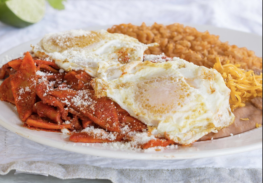 Order Chilaquiles Plate food online from Federico Mexican Food store, Albuquerque on bringmethat.com