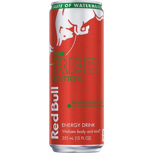 Order Red Bull The Red Edition Watermelon (12 OZ) 129928 food online from BevMo! store, Milpitas on bringmethat.com