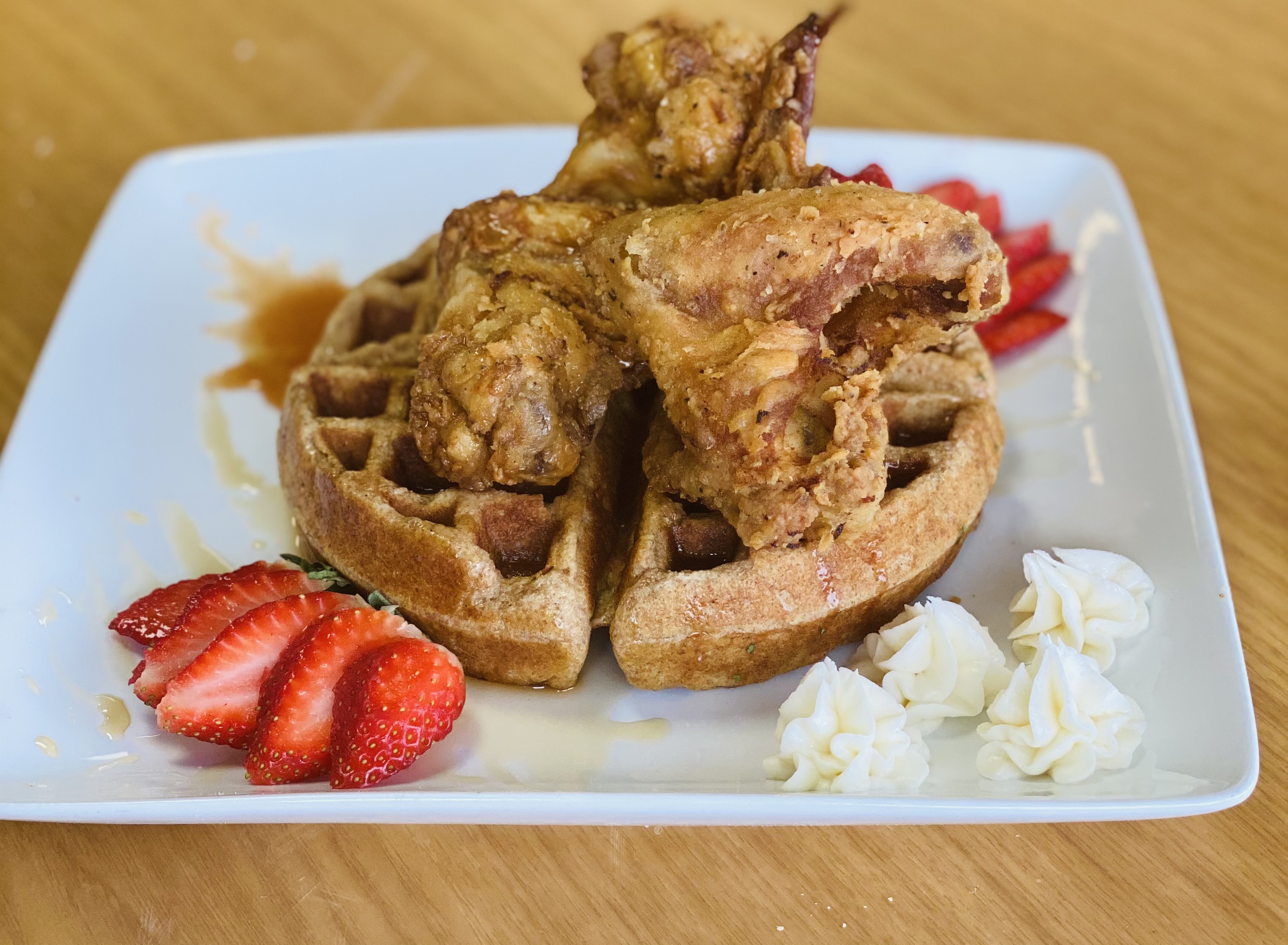 Order Housemade Chicken and Waffles &  Chicken Tenders food online from Crave Bakery And Bar store, Chesapeake on bringmethat.com