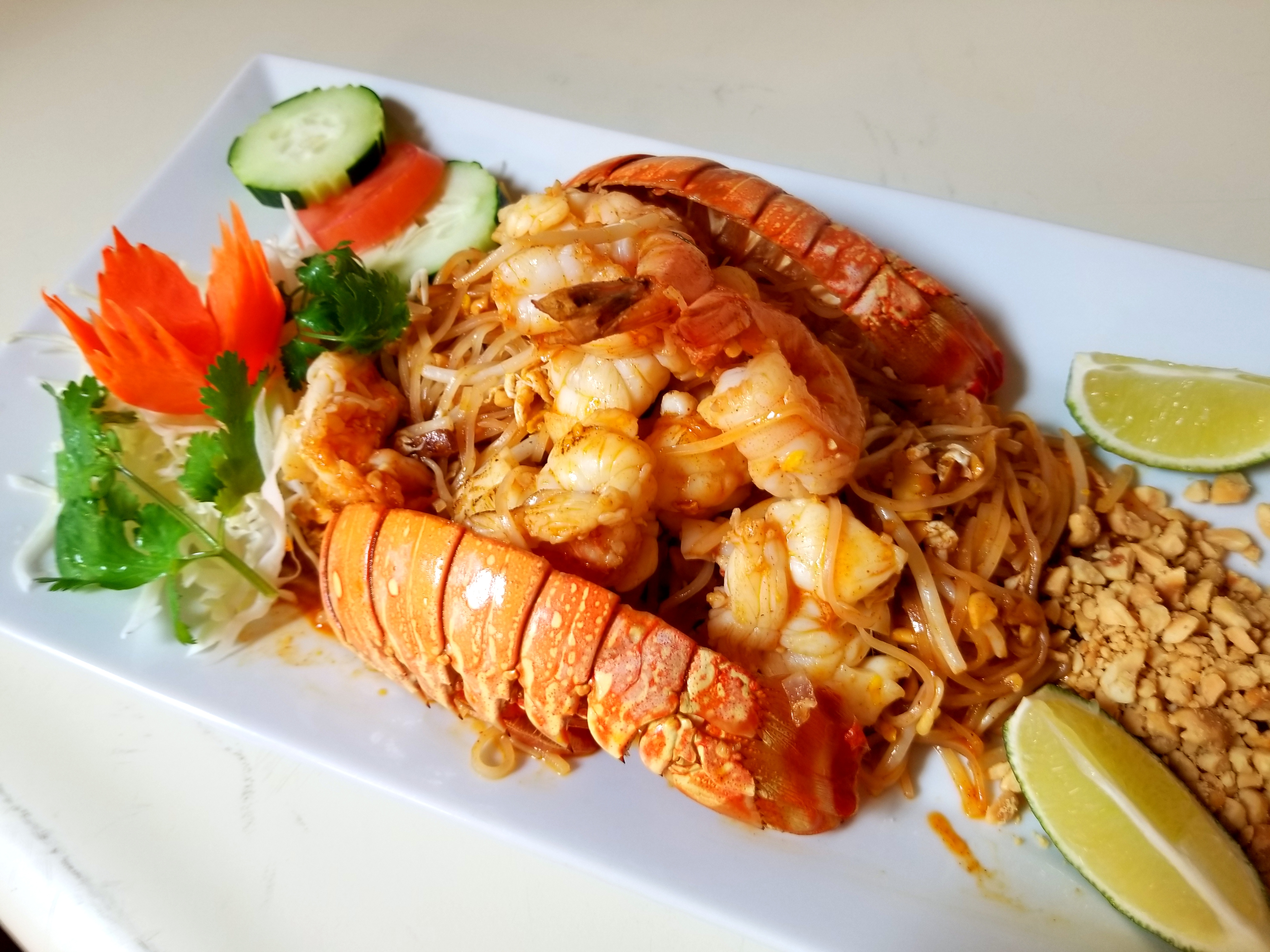 Order 48. Lobster Pad Thai food online from Thai Elephants store, Watkins Glen on bringmethat.com