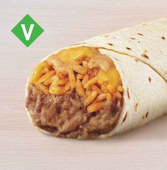Order Cheesy Bean and Rice Burrito food online from Taco Bell store, Gastonia on bringmethat.com