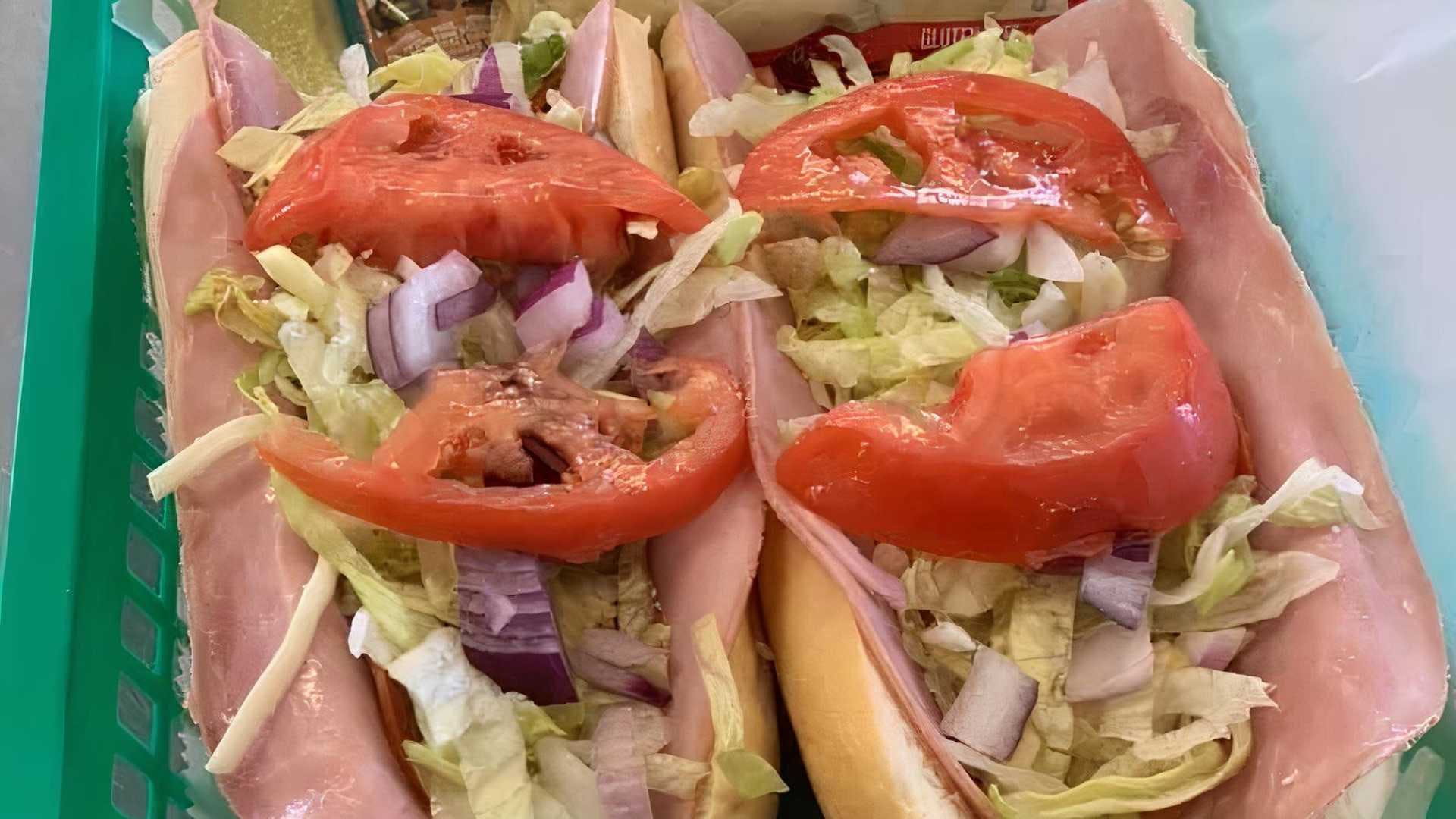 Order Ham Sub - 6'' food online from Best Way Pizza store, Bedford on bringmethat.com