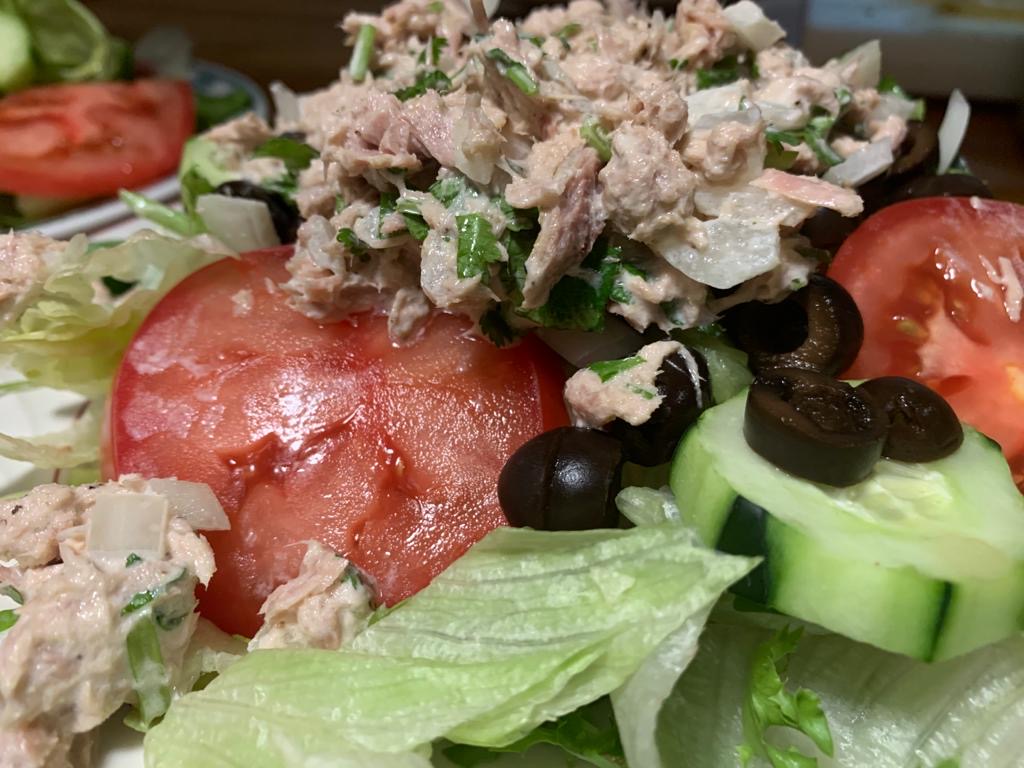Order Mixed Salad with Tuna food online from Tacos Pizza store, Bound Brook on bringmethat.com