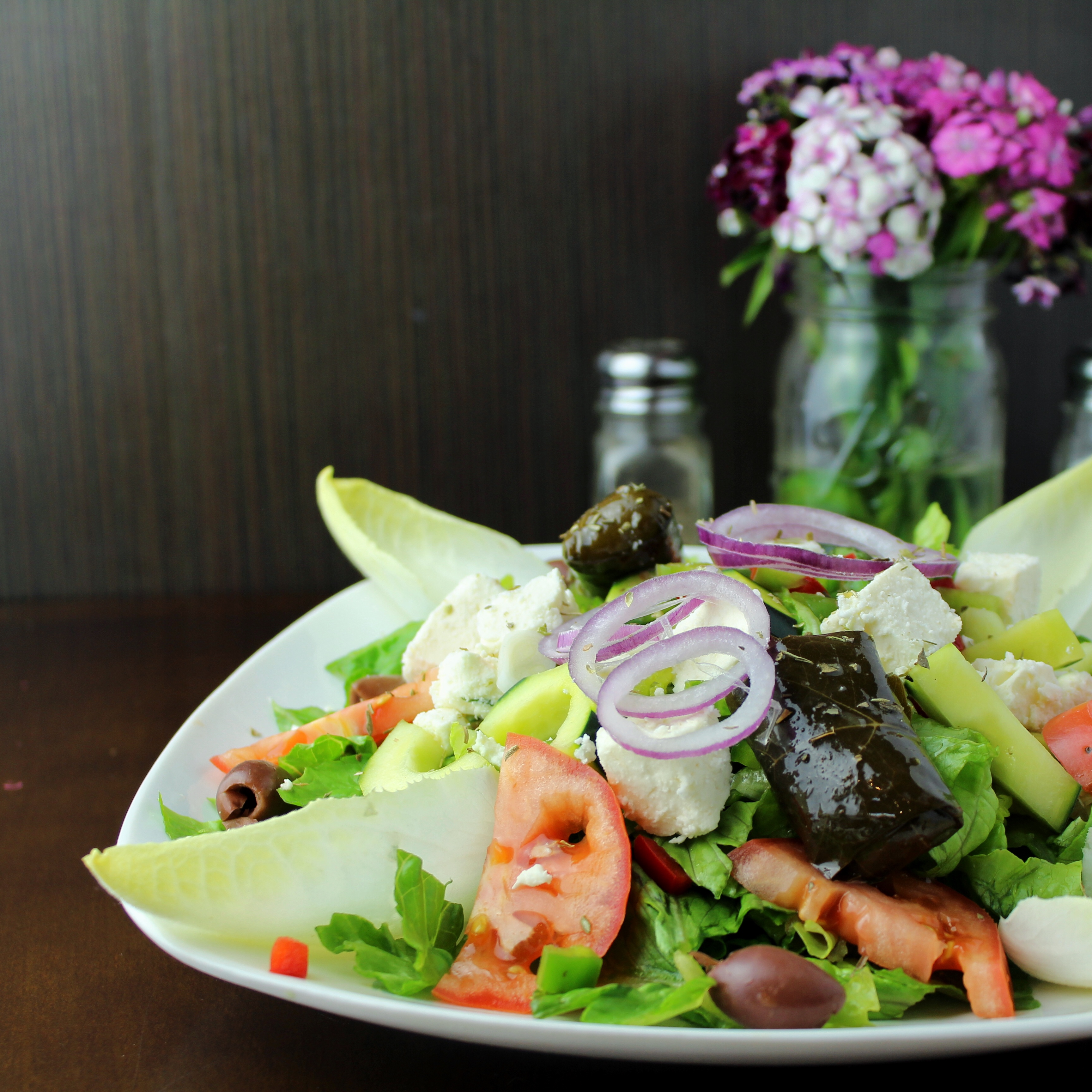 Order Greek Salad food online from Bagels on the ave store, Astoria on bringmethat.com
