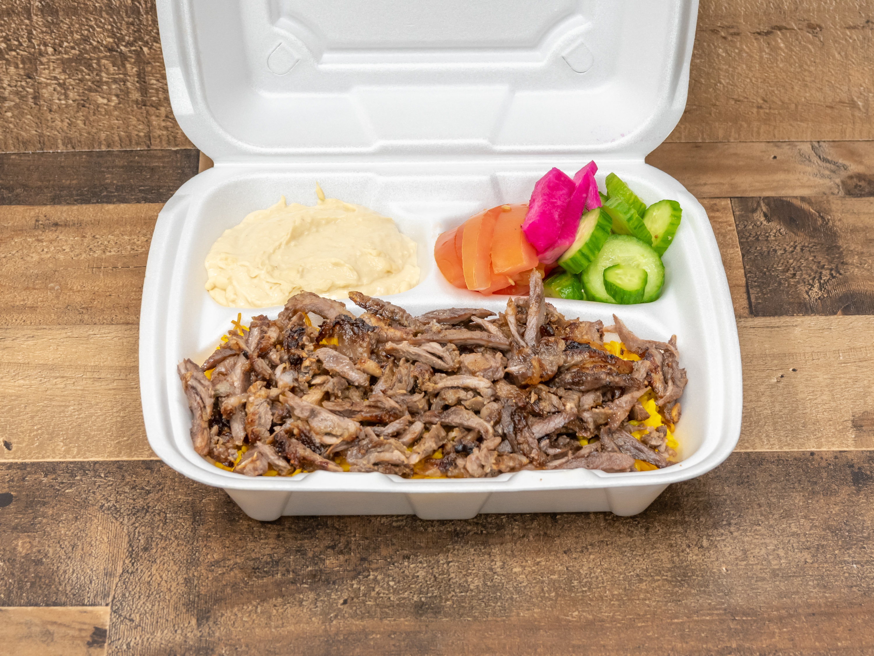Order Beef Shawarma with Rice food online from North Park Produce store, El Cajon on bringmethat.com