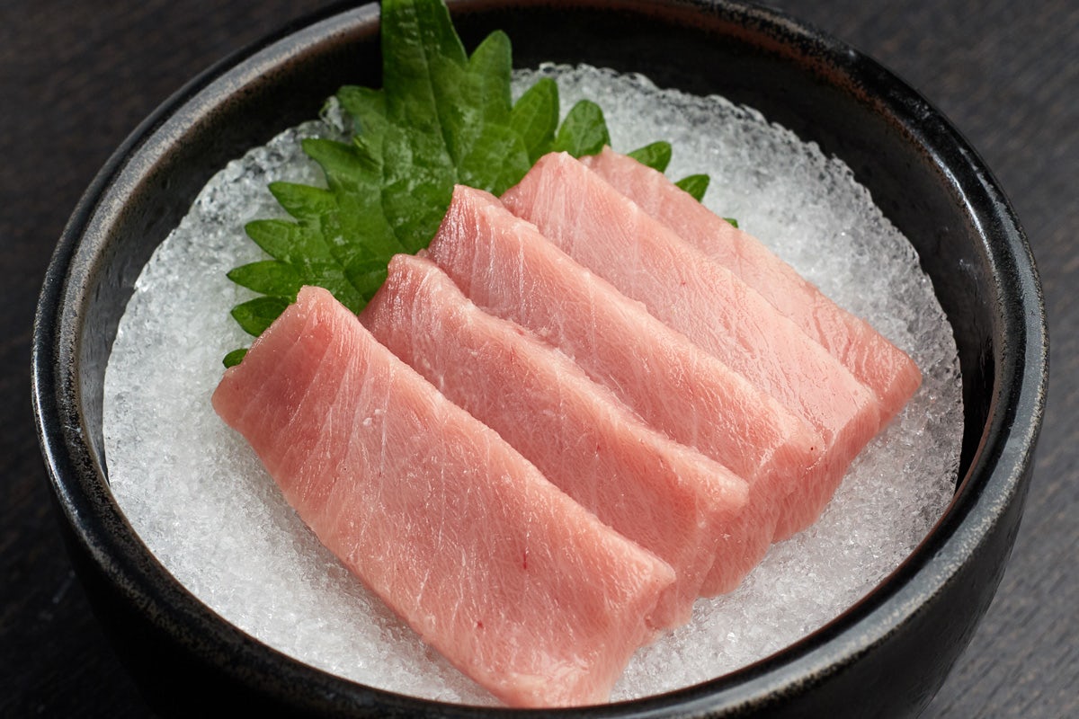 Order TUNA BELLY “TORO”* food online from RA Sushi store, Lombard on bringmethat.com