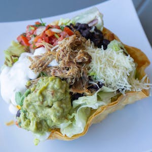 Order Taco Salad with Meat food online from El Caballo Wraps store, Alameda on bringmethat.com