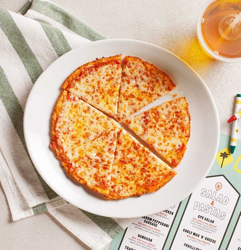 Order GLUTEN-FREE KIDS CHEESE PIZZA food online from California Pizza Kitchen store, Hollywood on bringmethat.com