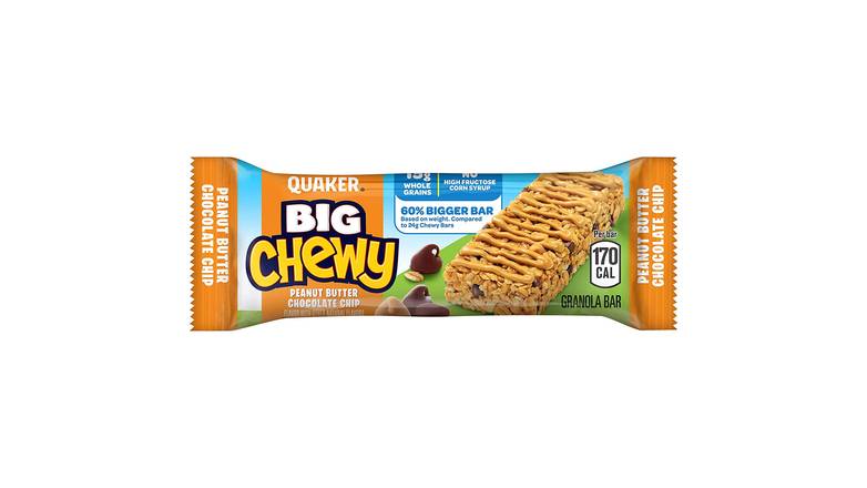 Order Quaker Big Chewy Chocolate Chip Granola Bar Peanut Butter food online from Trumbull Mobil store, Trumbull on bringmethat.com