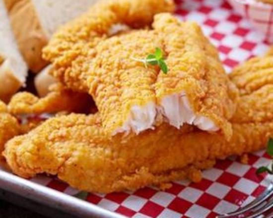 Order Cajun Catfish, Shrimp, or Crawfish Combo food online from Sho Out Den store, Jackson on bringmethat.com