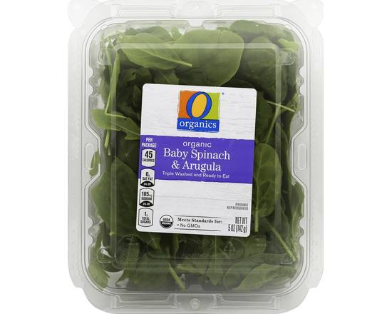 Order O Organics · Baby Spinach and Arugula (5 oz) food online from Albertsons Express store, Yuma on bringmethat.com