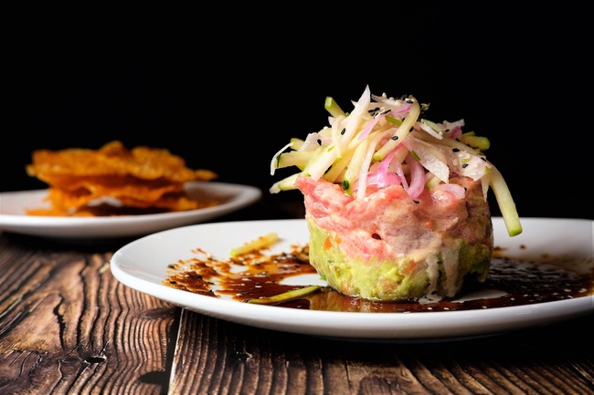 Order Ahi Tuna Stack food online from The Butcher And Bottle store, Canton on bringmethat.com