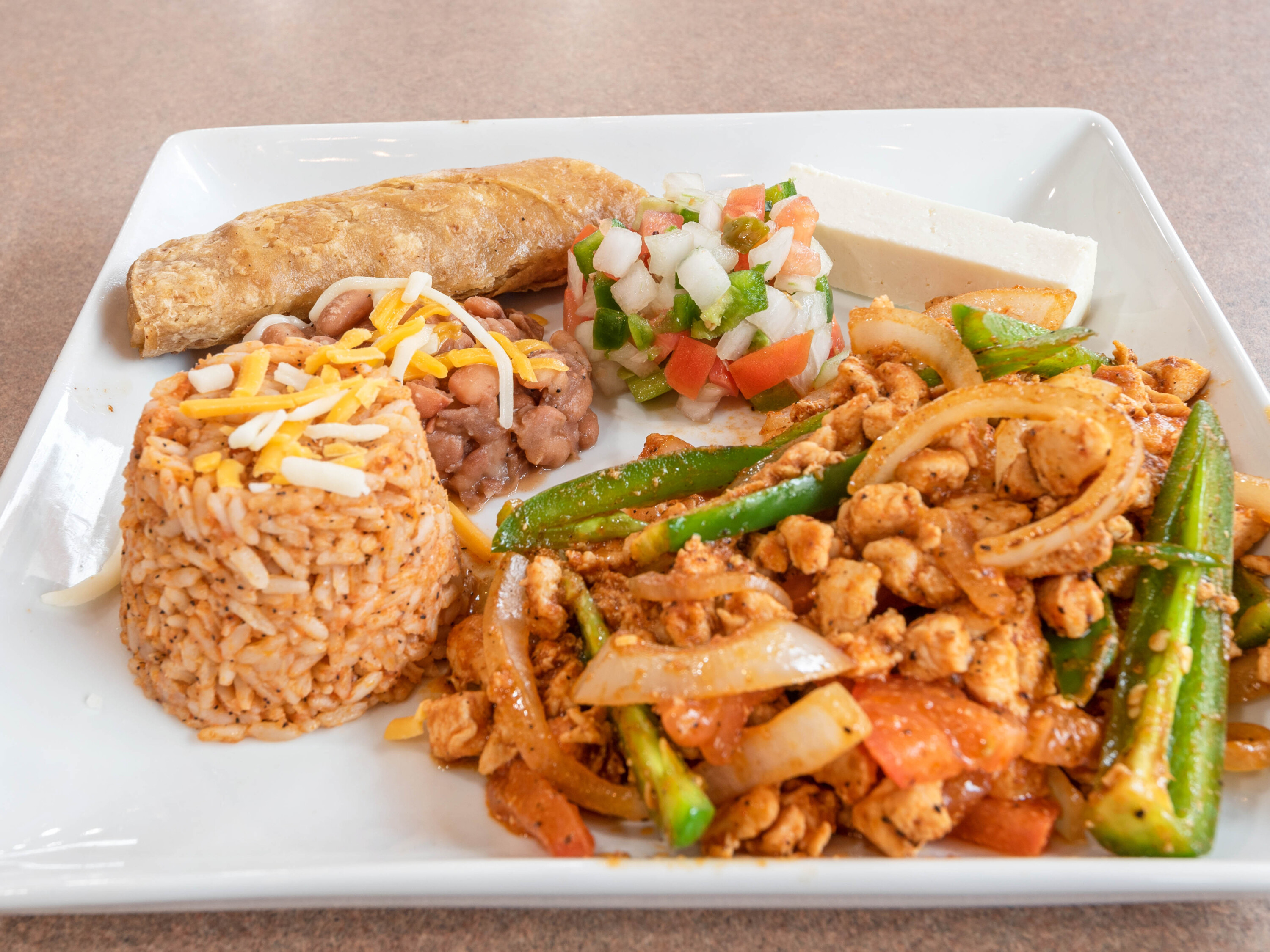 Order Carne o Pollo a la Mexicana Platter food online from R&R Taqueria store, Perry Hall on bringmethat.com