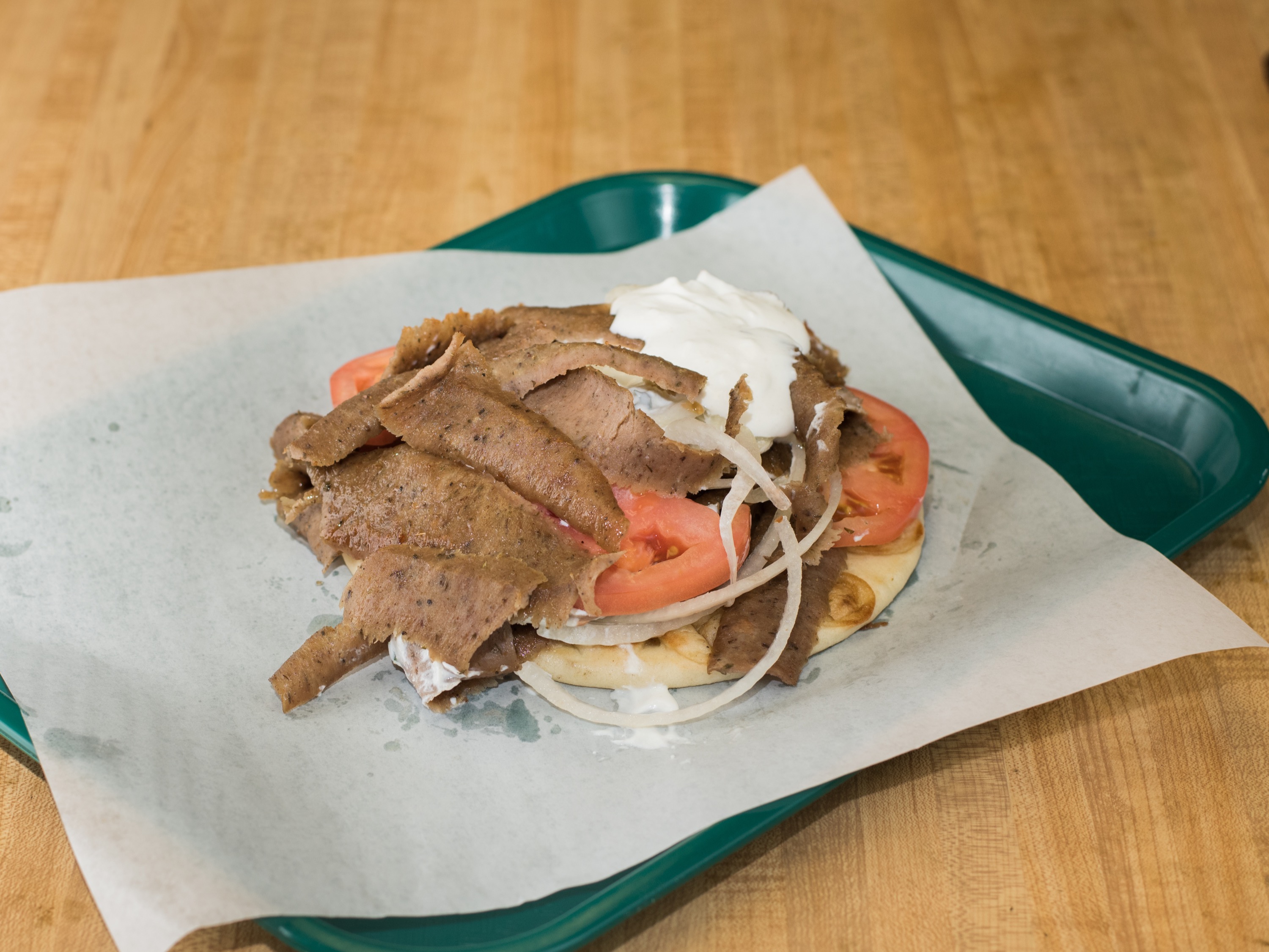 Order Gyros Sandwich food online from The Winking Dog store, Northlake on bringmethat.com
