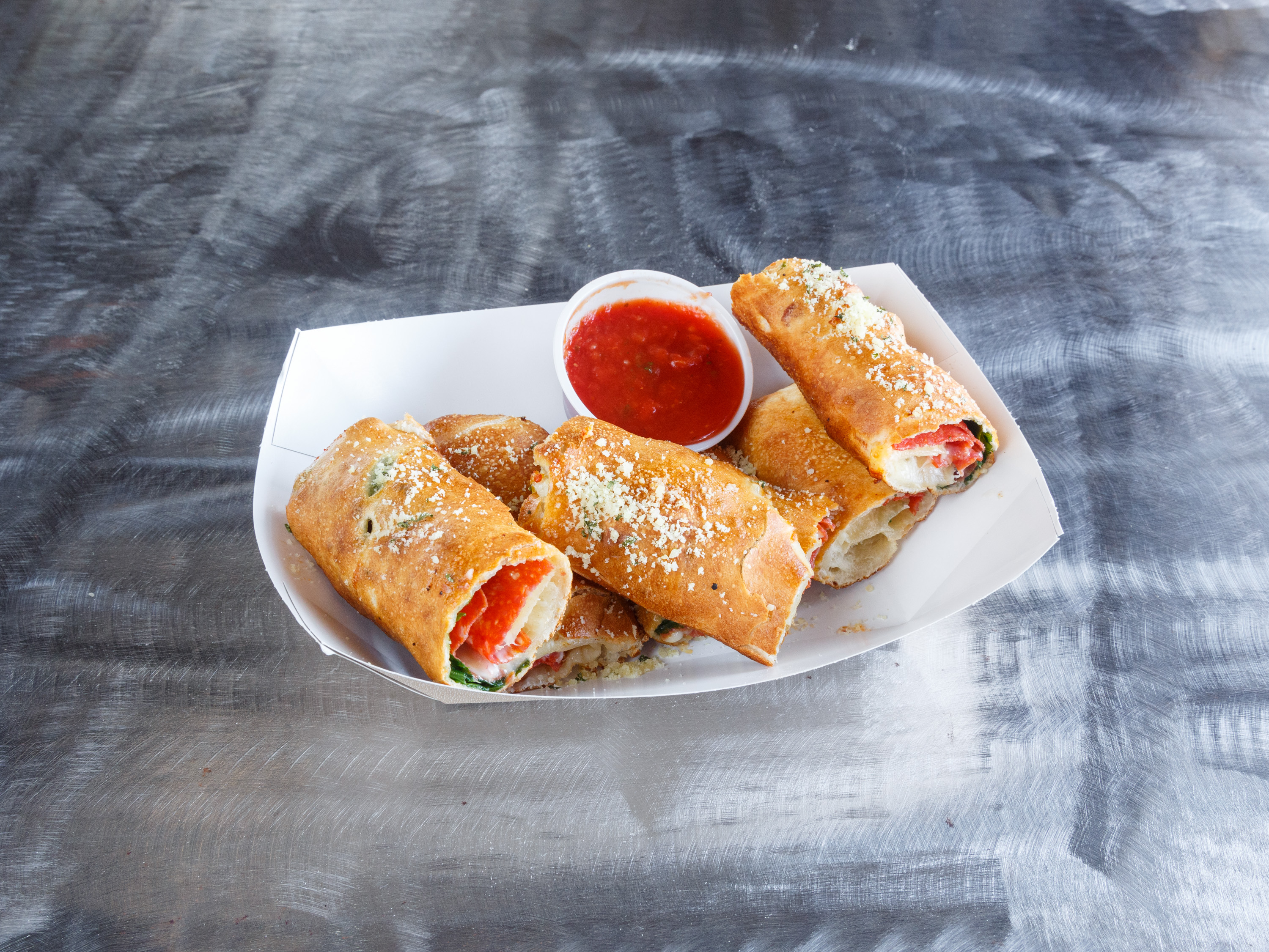 Order Spinach Roll Stromboli food online from Starwood Pizza store, Nashville on bringmethat.com