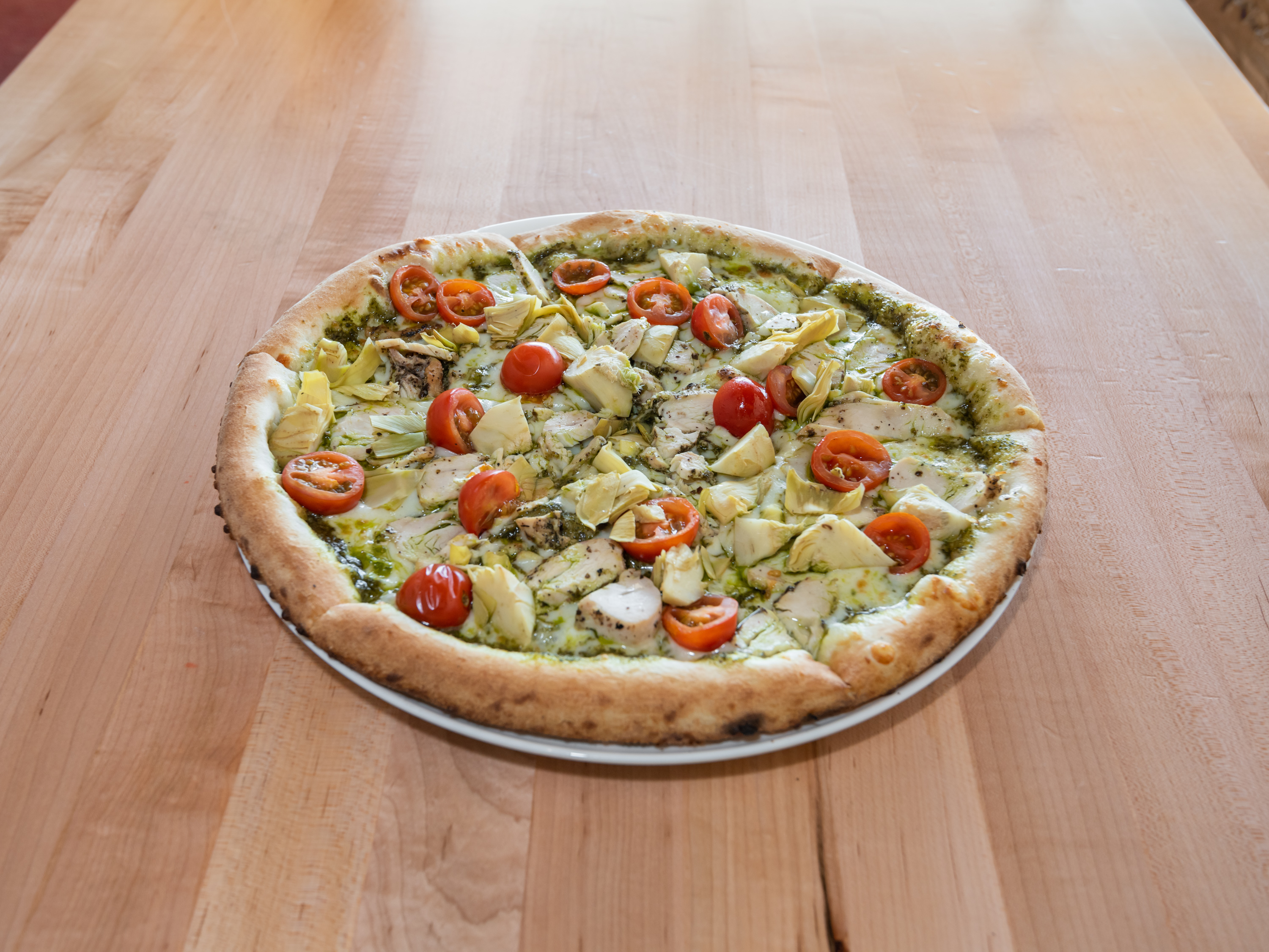 Order Pesto Squeeze Pizza food online from Dough Craft Pizza store, Portsmouth on bringmethat.com