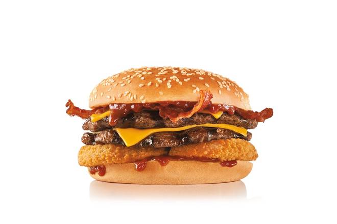 Order Double Western Bacon Cheeseburger® food online from Carl's Jr. store, Santa Monica on bringmethat.com