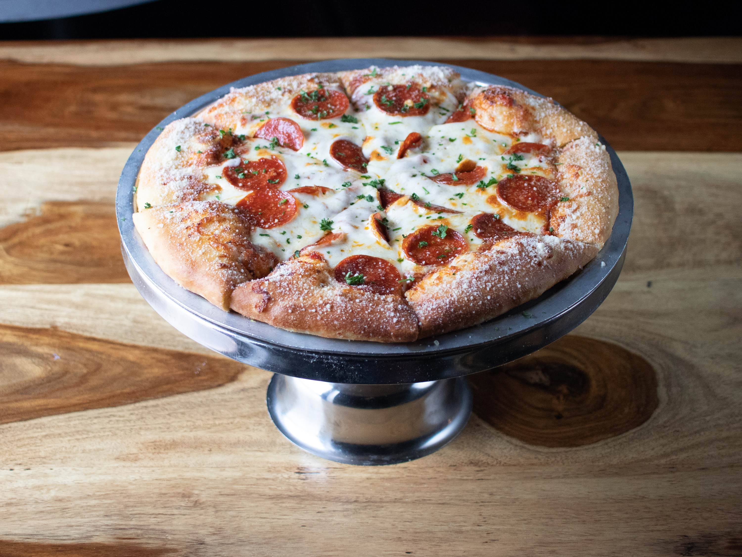 Order Pepperoni Pizza food online from Grindstone Tap House store, Berea on bringmethat.com