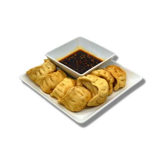 Order Fried Dumplings (12 Pieces) | 煎饺 food online from Rong Cheng store, Spring Lake Park on bringmethat.com