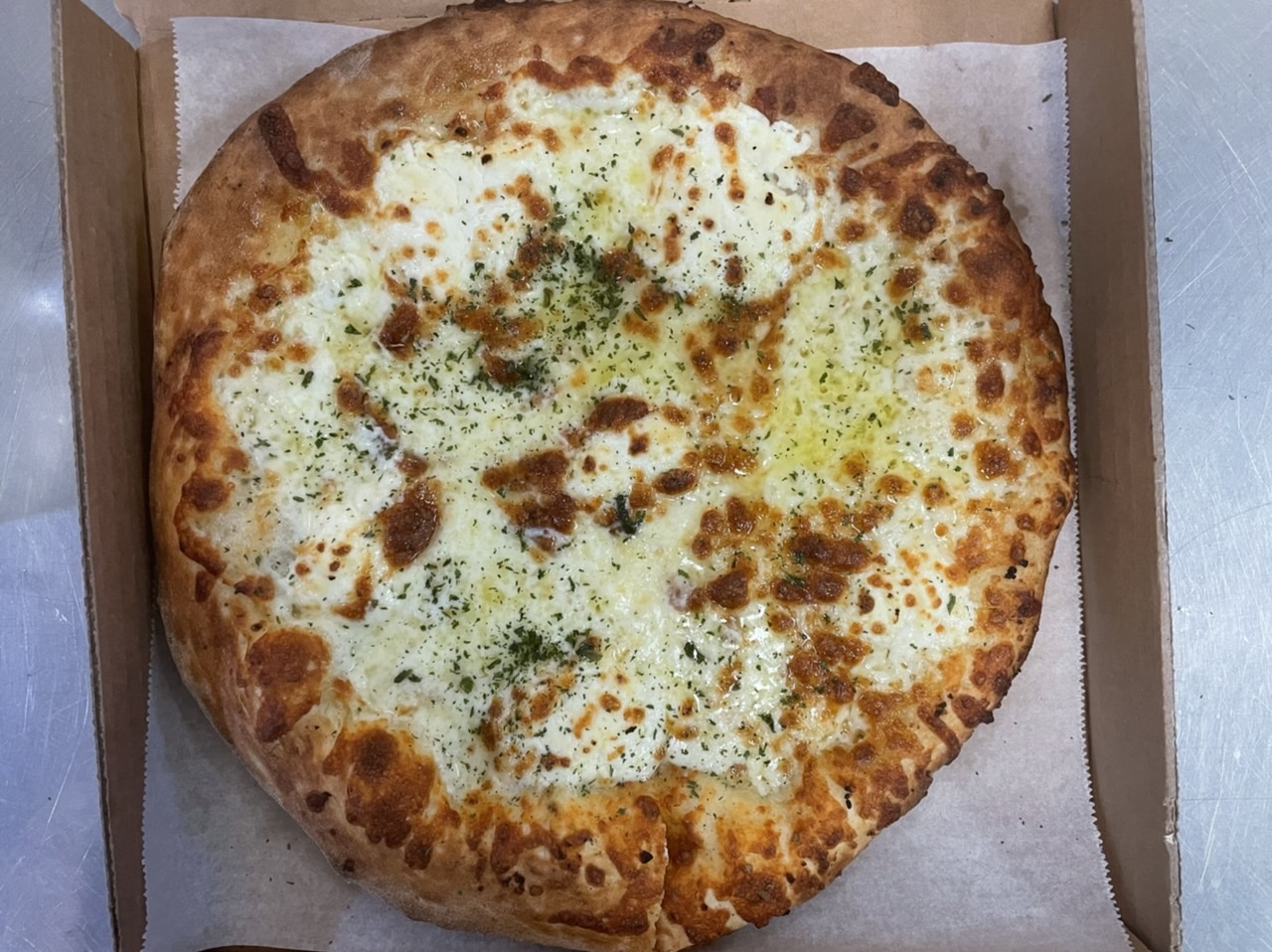 Order White Pizza food online from Cafe Bambino's store, Pasadena on bringmethat.com