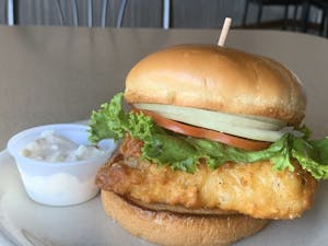 Order Mom's Fish Sandwich food online from Burger State store, Kansas City on bringmethat.com