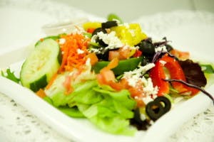 Order Greek Salad food online from Boston kebab house store, Boston on bringmethat.com