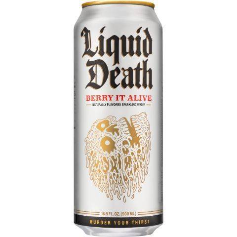 Order Liquid Death Sparkling Water Berry It Alive 16.9oz food online from 7-Eleven store, Poway on bringmethat.com