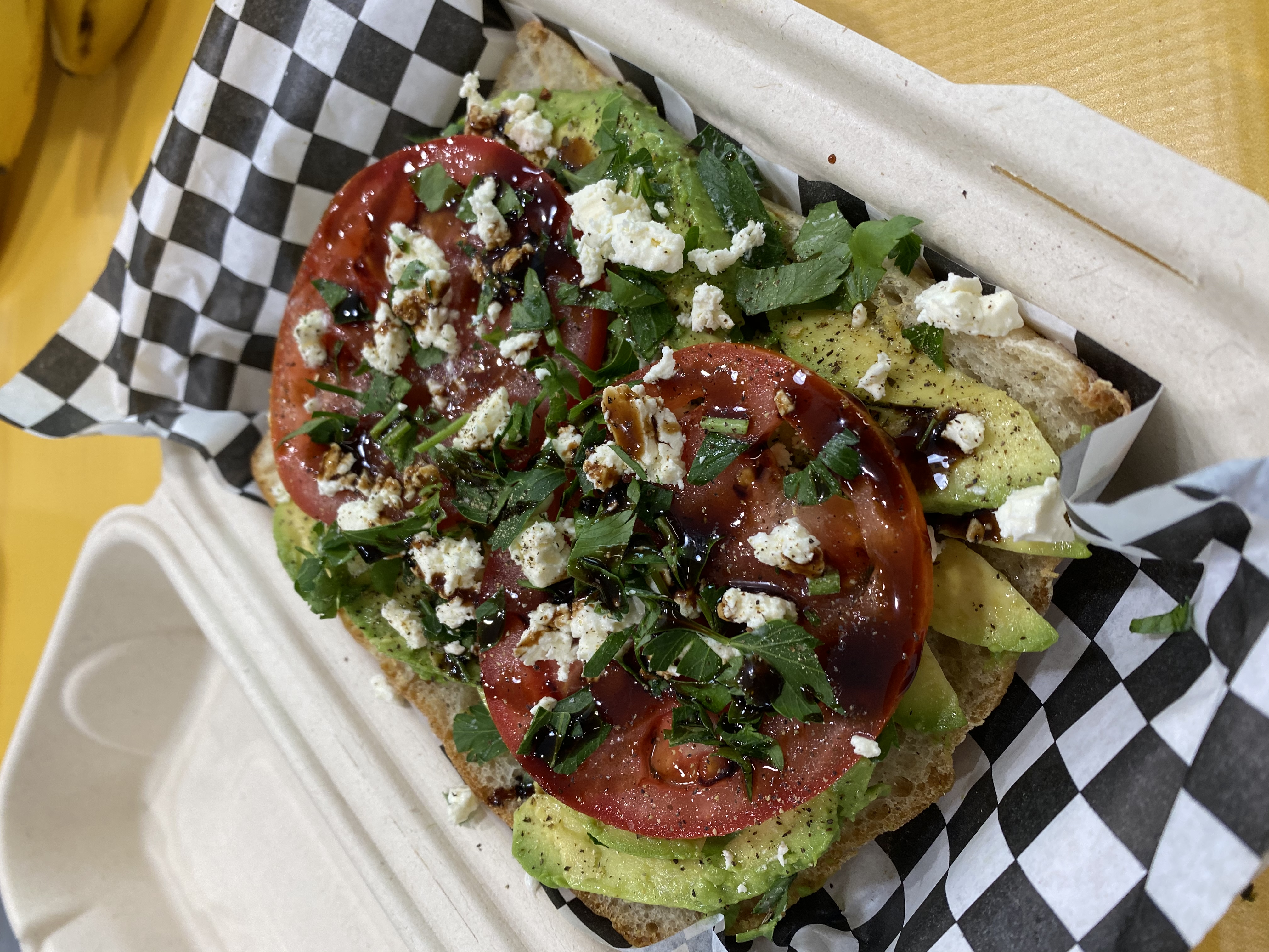 Order Avocado Toast food online from Courtside Caffe store, Los Angeles on bringmethat.com
