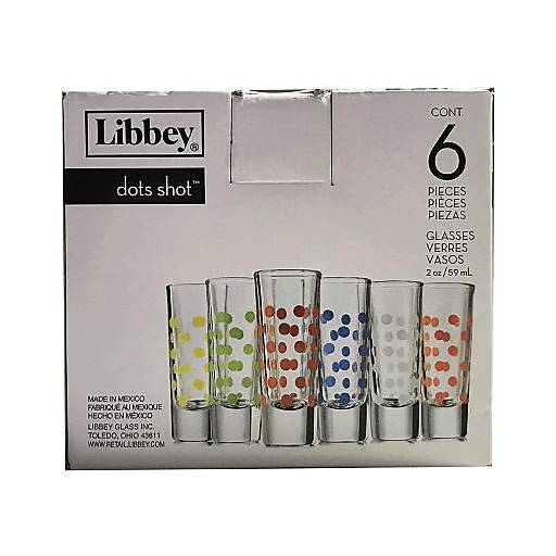 Order Libbey Dot Shot Glass Set (6 CT) 130466 food online from Bevmo! store, Chico on bringmethat.com
