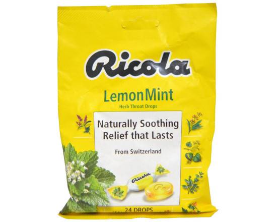 Order Ricola - LemonMint - Cough Drops - 24 Drops food online from East Cooper Family Pharmacy store, Mt Pleasant on bringmethat.com