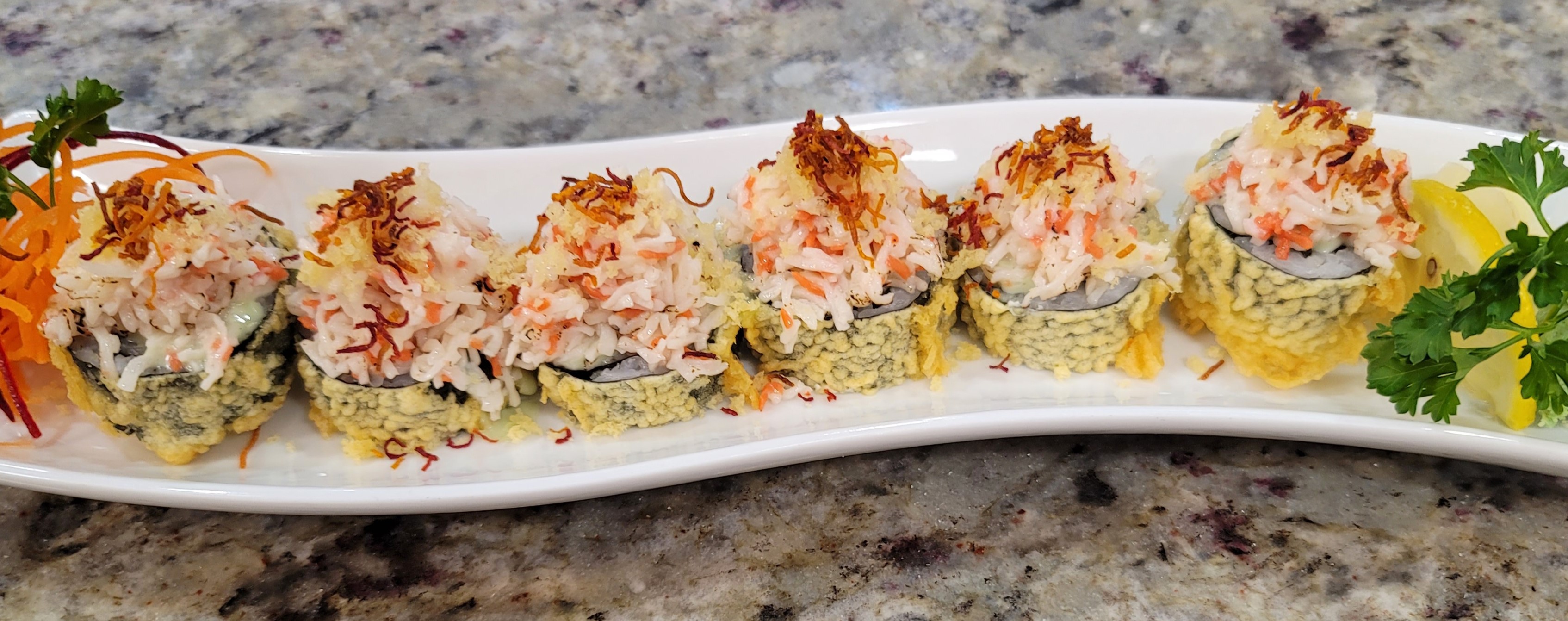 Order Crab Crunch Special food online from Wajo Sushi store, Wheeling on bringmethat.com
