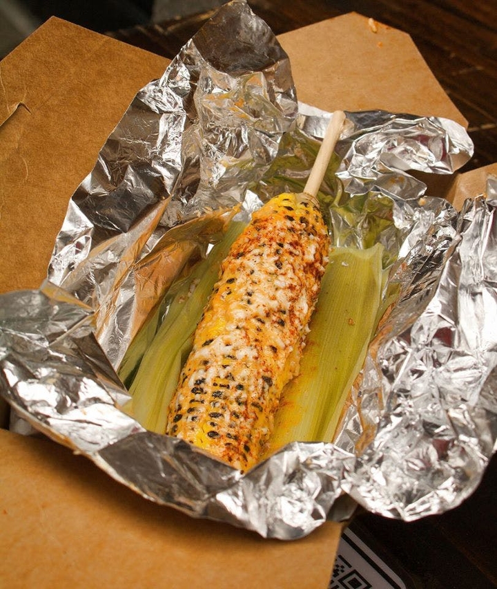 Order Grilled Mexican Corn food online from Mad Dog And Beans store, New York on bringmethat.com