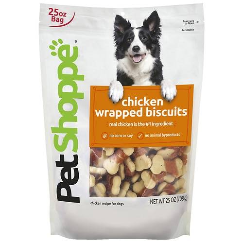 Order PetShoppe Chicken Wrapped Biscuits - 25.0 OZ food online from Walgreens store, Manhattan Beach on bringmethat.com