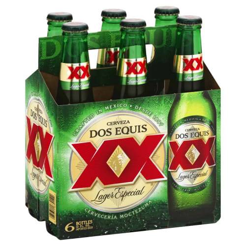 Order Dos Equis · Mexican Lager Especial Beer (6 x 12 fl oz) bottles  food online from D & B Liquor store, Olmos Park on bringmethat.com