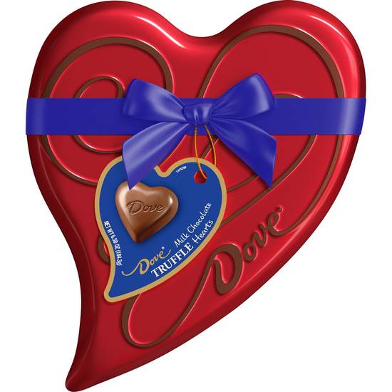 Order DOVE TRUFFLES Valentine's Day Milk Chocolate Candy Heart Gift Box, 6.5 oz 18-Piece food online from CVS store, WOODBRIDGE on bringmethat.com