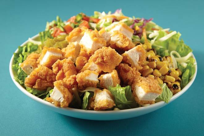 Order The Fried Chicken Picnic Salad food online from Savage Burrito store, Naperville on bringmethat.com