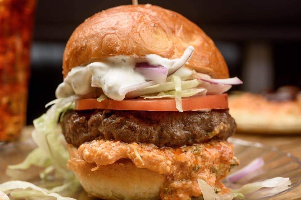 Order Greek Burger food online from Zorbas store, Youngsville on bringmethat.com