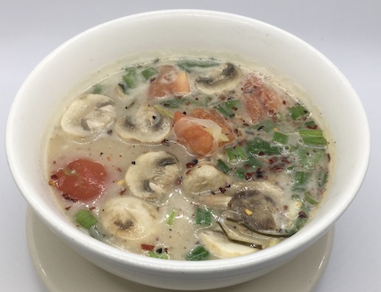 Order Tom Kha Soup food online from Thai Silver Spoon store, Springboro on bringmethat.com